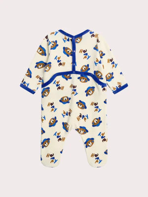 Dog Animation Velour Sleepsuit