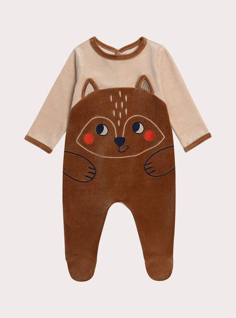 Fox Animation Velour Sleepsuit