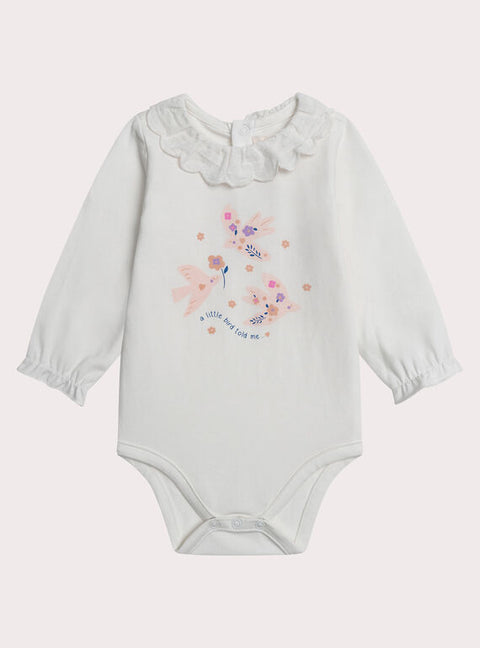 Cream Cotton Bodysuit