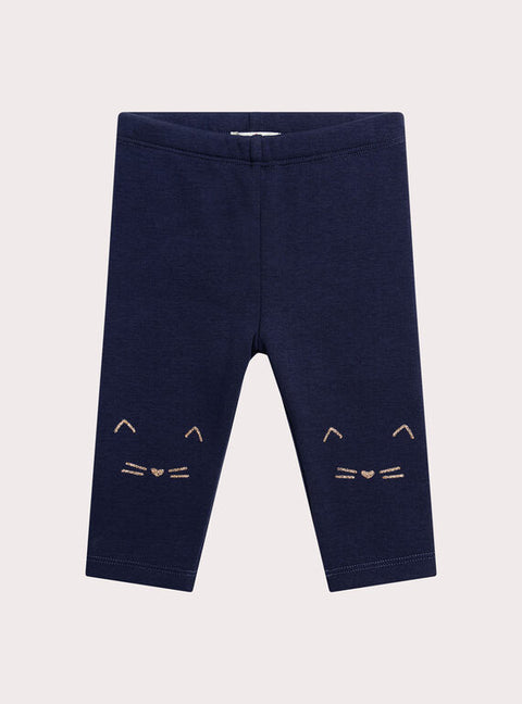 Navy Polar Fleece Leggings
