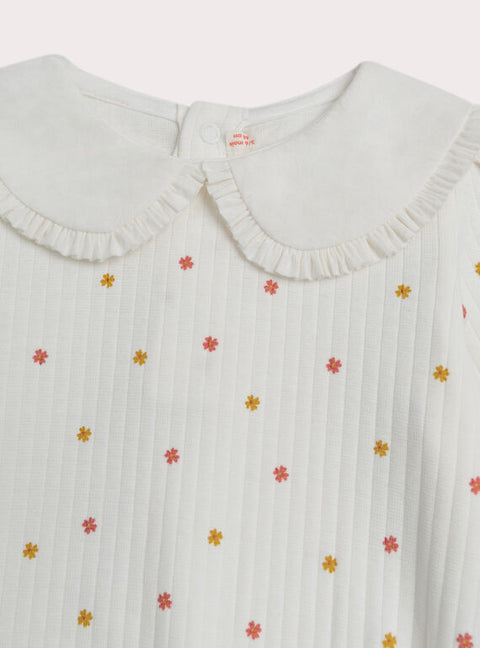 Cream Cotton Bodysuit