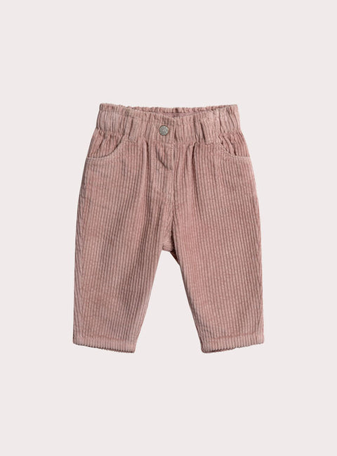 Pink Jumbo Corduroy Trousers