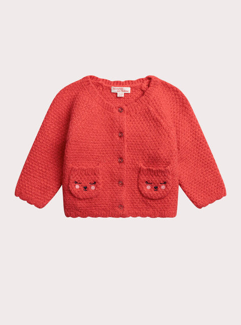 Pink Cotton Rich Cardigan