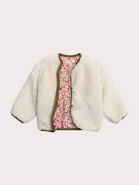 Reversible Sheepskin Effect Cardigan