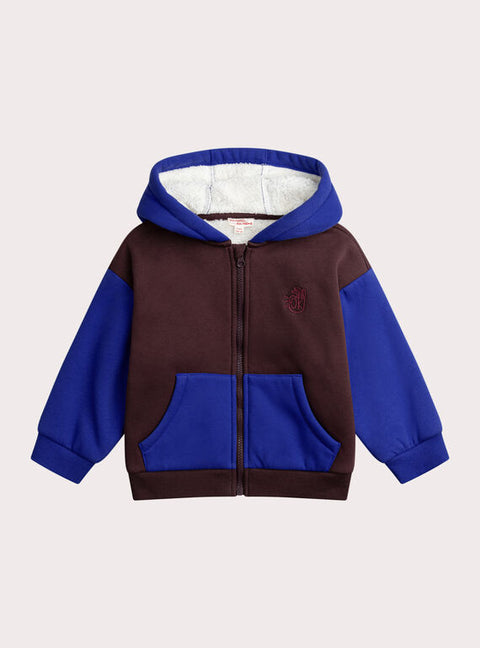Burgundy Cotton Fleece Hoodie
