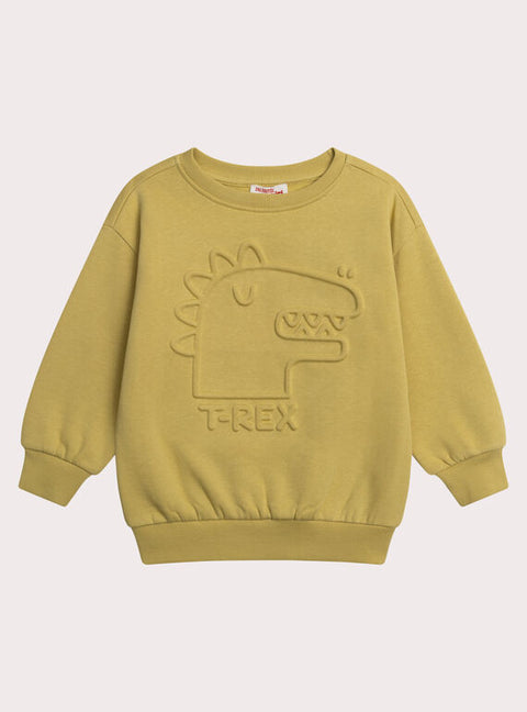 Yellow Cotton Fleece Sweatshirt