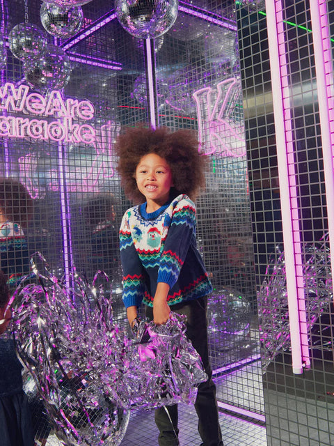 Navy Cotton Rich Christmas Jumper