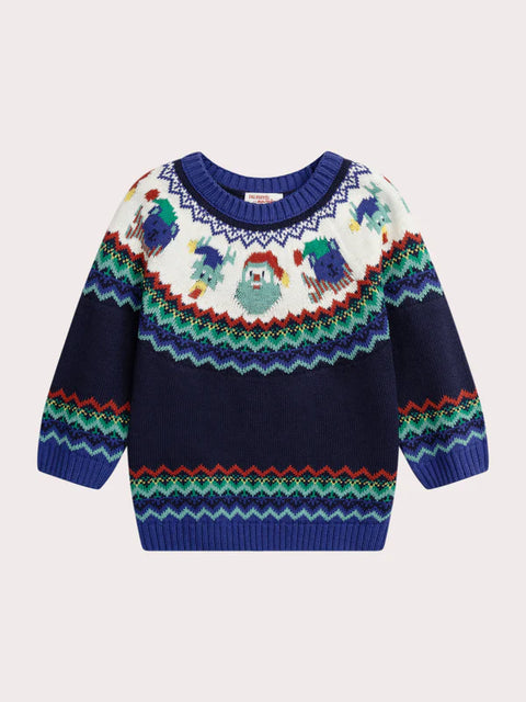 Navy Cotton Rich Christmas Jumper