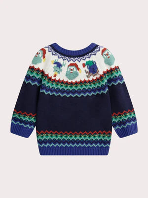 Navy Cotton Rich Christmas Jumper