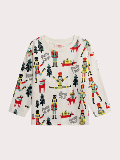 Cream Cotton Christmas T-shirt