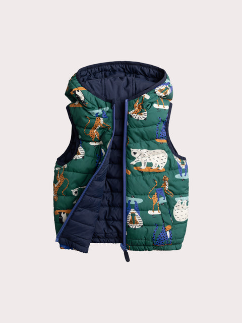 Green Reversible Gilet