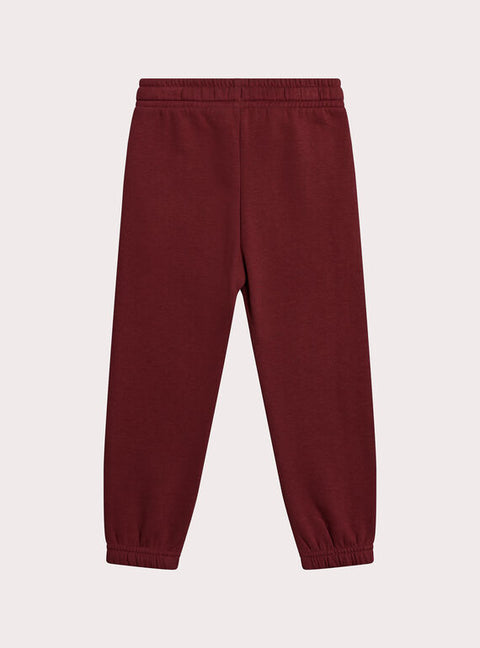 Red Cotton Fleece Joggers