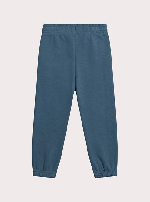 Blue Cotton Fleece Joggers