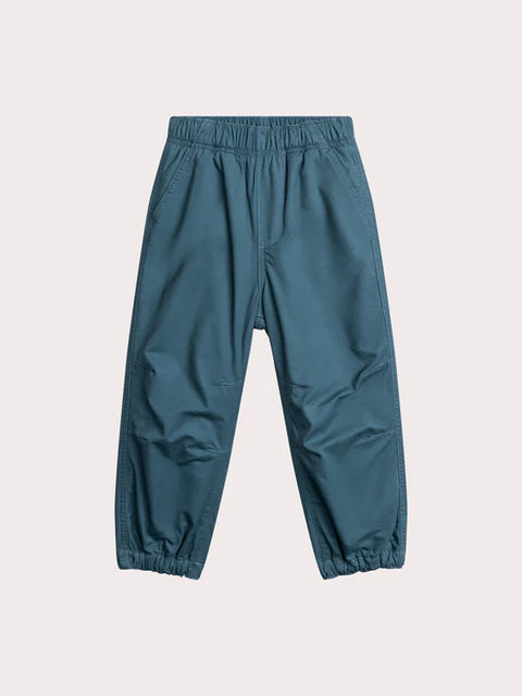 Blue Micropolar Lined Cotton Trousers