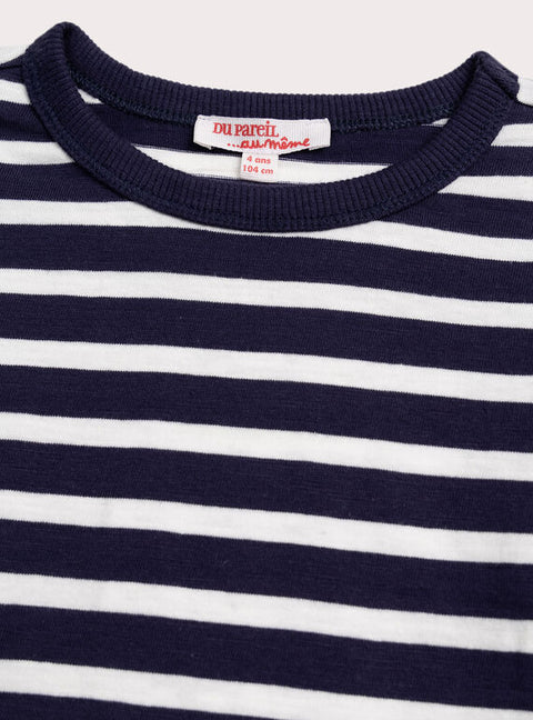 Classic Navy & White Stripe Cotton T-shirt