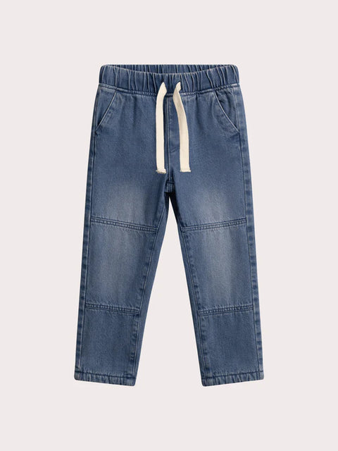 Micropolar Lined Elasticated Waist Denim Jeans