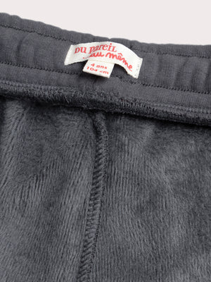 Grey Cotton Fleece Joggers