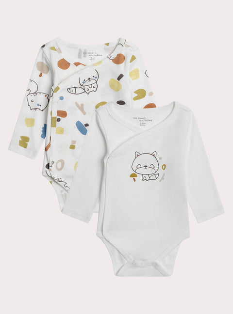Newborn 2 Pack Cotton Bodysuits