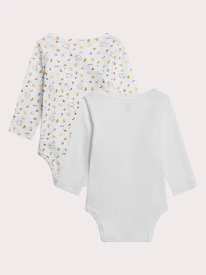 Newborn 2 Pack Cotton Bodysuits
