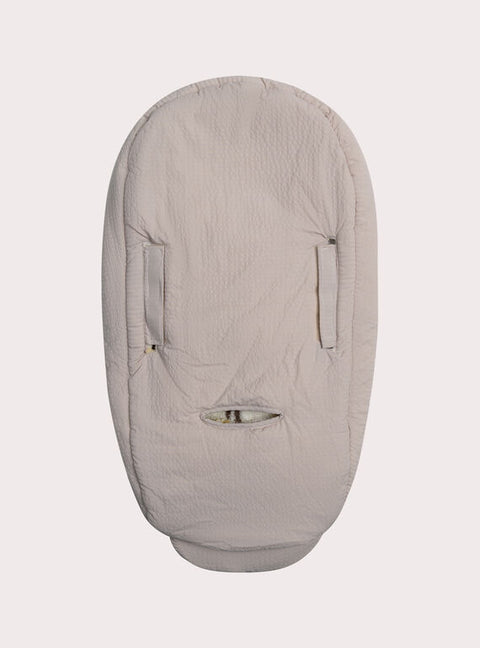 Beige Sherpa Lined Car/Buggy Baby Nest