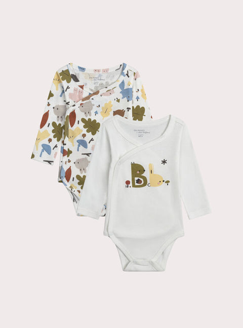 2 Pack Newborn Cotton Bodysuits