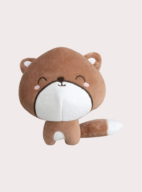 Brown Velour Fox Music Toy