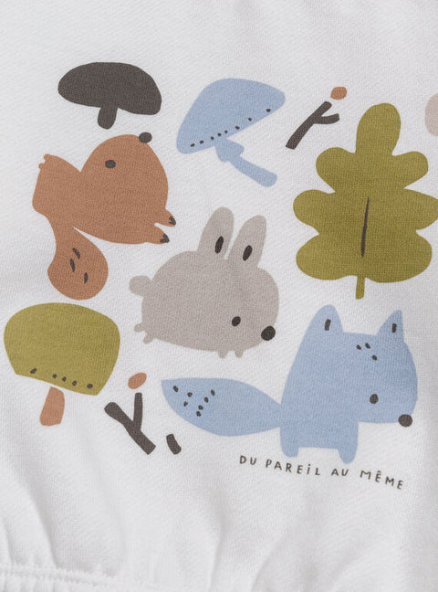 Newborn Printed Sweatshirt With Matching Leggings
