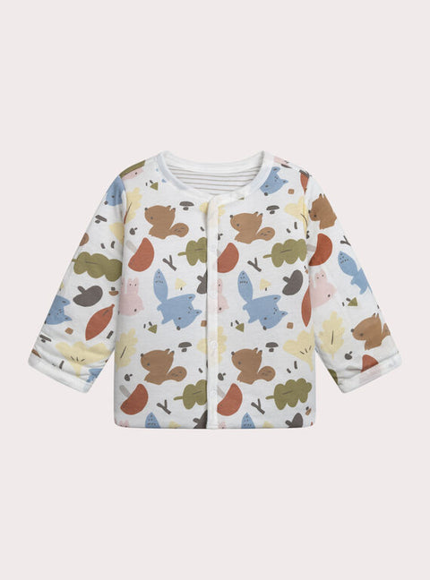 Reversible Newborn Jacket & Dungarees Set