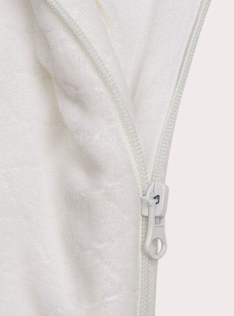 White Velour Sleeping Bag