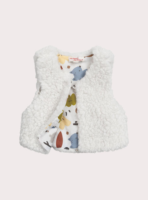 Newborn Reversible Faux Fur Gilet