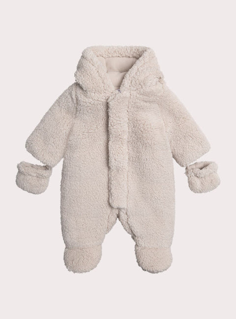 Brown Faux Sheepskin All In One