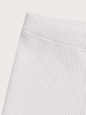 Newborn White Jersey Lined Soft Boa Top & Leggings