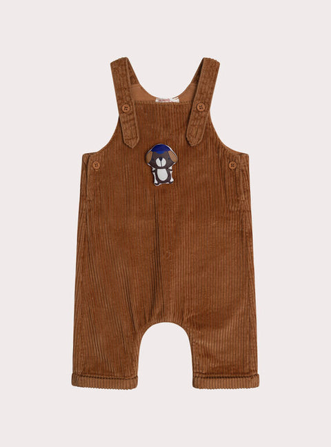Lined Brown Corduroy Dungarees