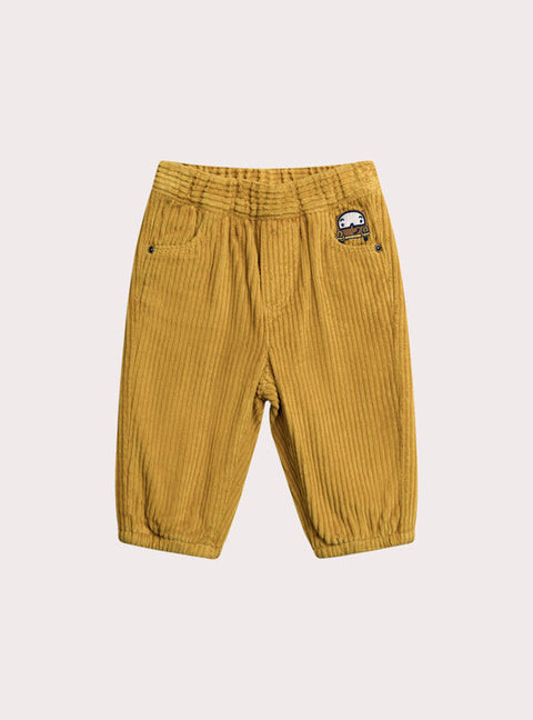 Yellow Jumbo Corduroy Trousers
