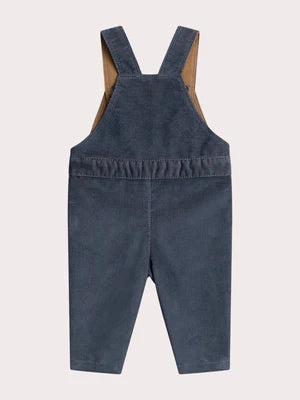 Lined Grey Corduroy Dungarees