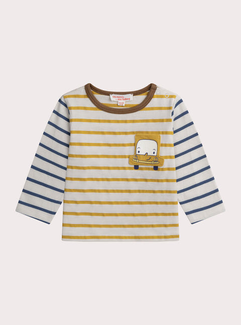 Yellow Stripe Cotton T-shirt