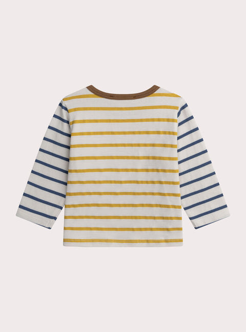 Yellow Stripe Cotton T-shirt