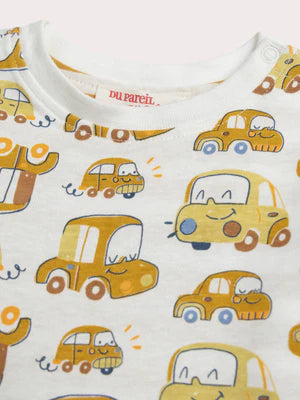 Reversible Car Print Cotton T-shirt