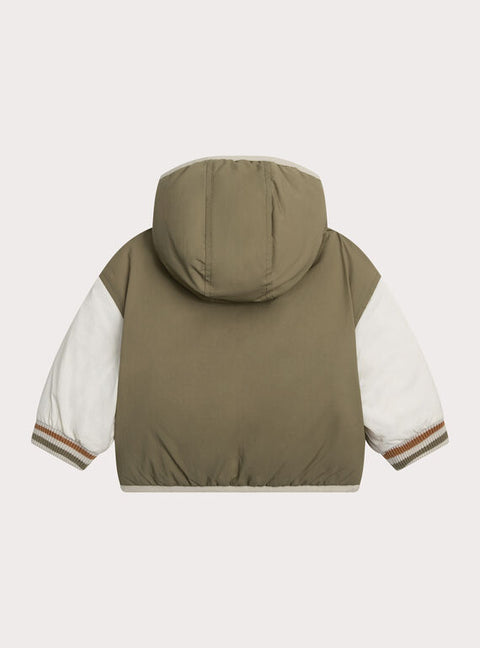 Lined Green Hooded Coat
