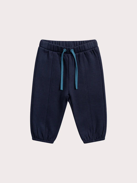 Navy Cotton Fleece Joggers