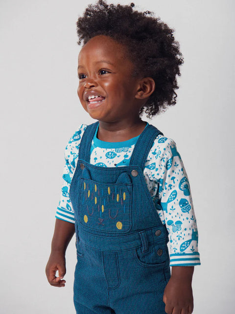 Reversible Turquoise Cotton T-shirt