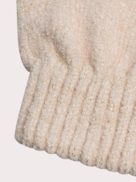 Pink Chenille Gloves