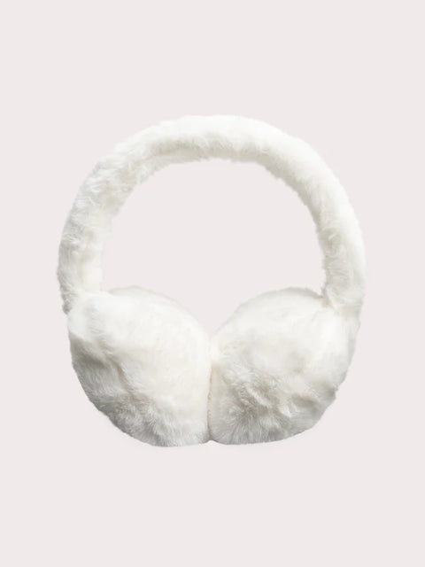 Cream Faux Fur Ear Muffs
