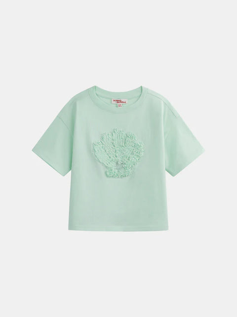 Turquoise Cotton T-shirt