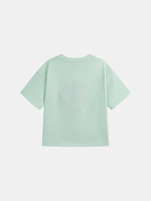 Turquoise Cotton T-shirt