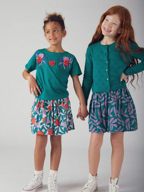 Green Cotton Rich Cardigan