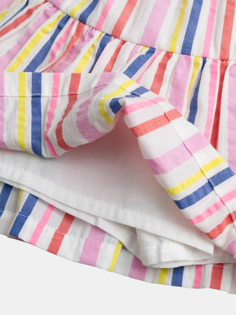 Candy Stripe Seersucker Cotton Skirt
