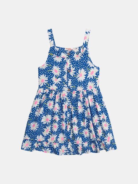 Blue Daisy Print Cotton Sundress