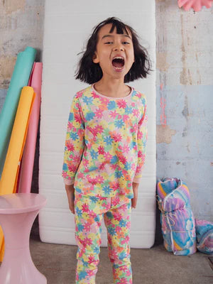 Multicolor Floral Print Cotton Pyjamas