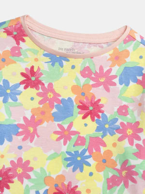 Multicolor Floral Print Cotton Pyjamas